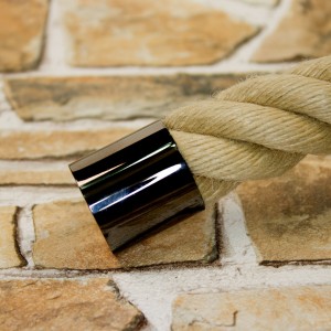 Seilendkappe " Schwarzchrom glänzend" für 30mm Handlaufseile